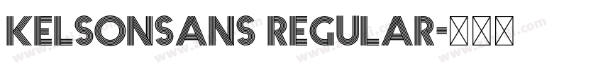 Kelsonsans Regular字体转换